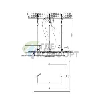 Встраиваемая душевая система Gessi Minimali 500x500: 3 режима — тропический ливень, водопад и распыление, цвет Mirror Steel (57907#238) - фото 2