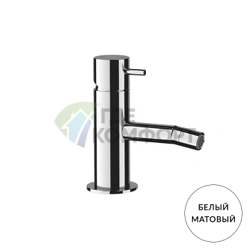 Смеситель для биде Kerasan Nolita: настенный, белый матовый (922930 Bianco matt) - фото 1