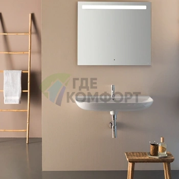 Раковина GLOBO Stockholm подвесная 80x50х12 см белая - фото 1