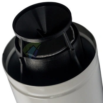 Конечный участок дымохода Stout DN60/100 830 мм для горизонтального прохода через стену SCA-6010-000830 - фото 2