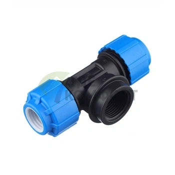 Тройник с внутренней резьбой 25x1x25 ПНД Политэк - фото 1