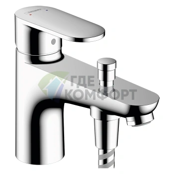 Смеситель для ванны и душа Hansgrohe Vernis Blend Monotrou, хром (71446000) - фото 1