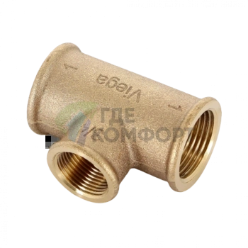 Тройник переходной с внутренней резьбой 1x3/4x1 Viega - фото 4