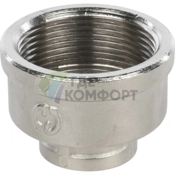 Муфта STOUT ВВ 1 1/2 x 3/4 никелированная - фото 2