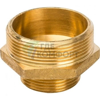 Ниппель STOUT НН переходной 2 x 1 1/4 латунный - фото 3