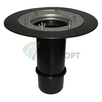 Надставной элемент HL65 с обжимным фланцем и уплотнительным резиновым кольцом - фото 1