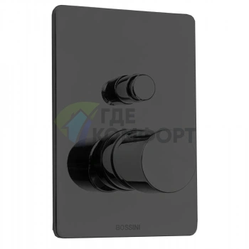 Смеситель для душа Bossini Oki встраиваемый, черный матовый (Z00006.073) - фото 1