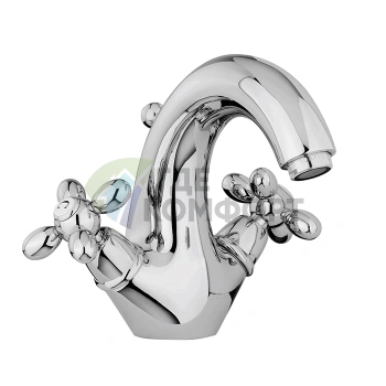 Смеситель для раковины FIMA Carlo Frattini Olivia с донным клапаном, хром (F5041CR) - фото 1