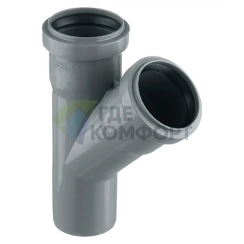 Тройник канализационный HTEA 50х50/45° Ostendorf - фото 2