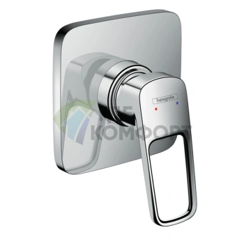 Встраиваемый смеситель для душа Hansgrohe Logis Loop с компактной розеткой, хром (71612000) - фото 1