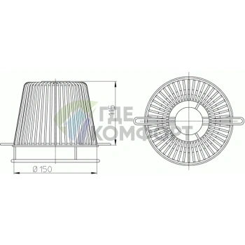 Листвоуловитель HL175 из нержавеющей стали - фото 2