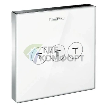 Переключатель потоков Hansgrohe ShowerSelect 15736400 белый, 3 позиции