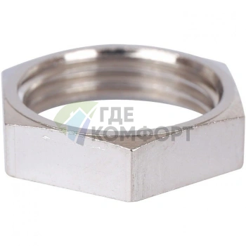 Контргайка 1/4, никелированная Stout