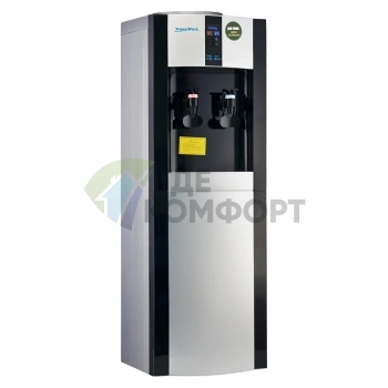 Кулер для воды AquaWork AW 16L/EN-ST серебристо-чёрный - фото 1