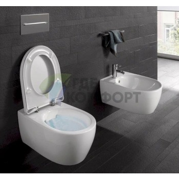 Подвесной унитаз Keramag 4U 203460 безободковый - фото 2