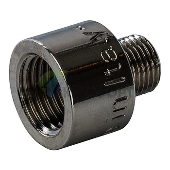 Переходник STOUT ВН 1/4 x 1/8 внутренняя/наружная резьба никелированный - фото 3