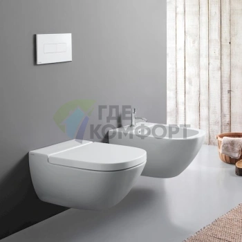 Унитаз подвесной Globo Stockholm LAB02.BI - фото 4