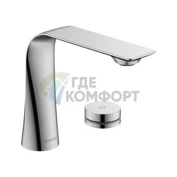 Электронный смеситель Duravit D.1 для раковины – бесконтактный, на батарейках, хром (D11100007010) - фото 1