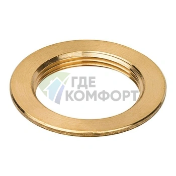 Контргайка STOUT с упором 1 1/2 латунная - фото 2