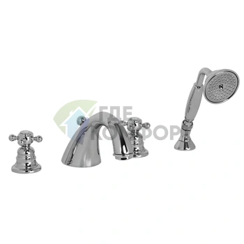 Смеситель для ванны Carlo Frattini Elizabeth с душевым комплектом, хром (F5094CR) - фото 1