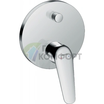 Встраиваемый смеситель для ванны Hansgrohe Novus с защитной комбинацией, хром (71046000) - фото 1