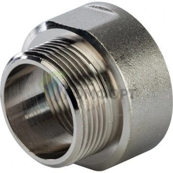 Переходник STOUT ВН 1 1/2 x 1 1/4 внутренняя/наружная резьба никелированный - фото 4