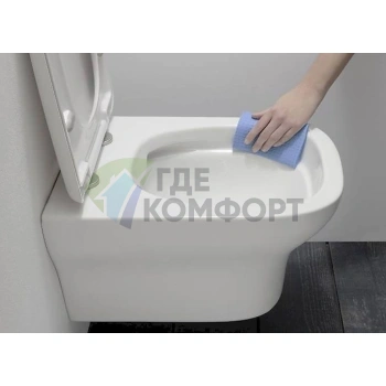 Подвесной унитаз Jacob Delafon Vox EDM102: стильный и гигиеничный безободковый дизайн - фото 3