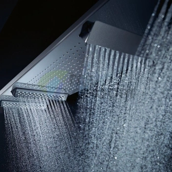 Потолочный душ AX ShowerHeaven с подсветкой 3700K, 4 форсунки, 1200x300 мм, хром (10629000)