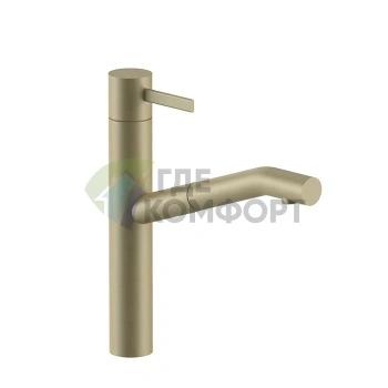 Смеситель для раковины Fantini AF/21 с золотым покрытием Matt British Gold (27 P6 A753F) - фото 1