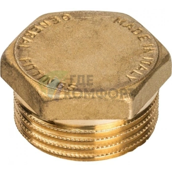 Заглушка STOUT НР 1 наружная резьба латунная - фото 2