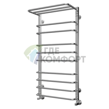 Полотенцесушитель водяной Terminus стандарт Арктур с полкой 30*30/18 П10 4-3-2-1 500x1031