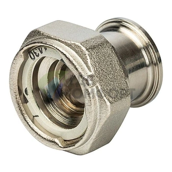 Разъемное соединение STOUT американка с плоским уплотнением 1 никелированное - фото 1