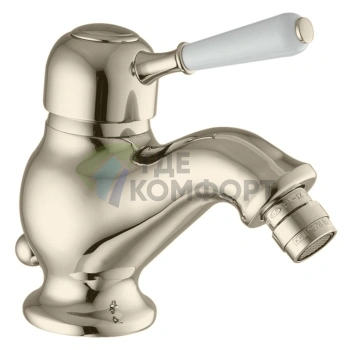 Смеситель для биде FIMA Carlo Frattini Bell с донным клапаном, брашированный никель (F3362SN) - фото 1