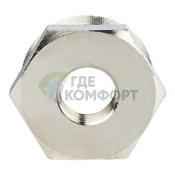 Футорка STOUT 1 1/2 x 3/4 никелированная - фото 3