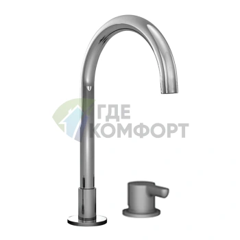 Смеситель для раковины Fantini Icona Classic: 2 отв., без донного клапана, хром (53 02 R504W) - фото 1