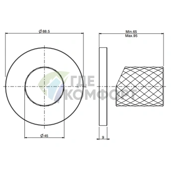 Встроенный смеситель для душа FIMA Carlo Frattini SPILLO TECH с ручкой X, хром (F3033/1XCR) - фото 2