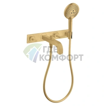 Смеситель для ванны AX Citterio в цвете шлифованное золото (39442250) - фото 1