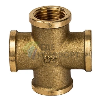 Крестовина STOUT ВВ 1/2 внутренняя резьба латунная - фото 2