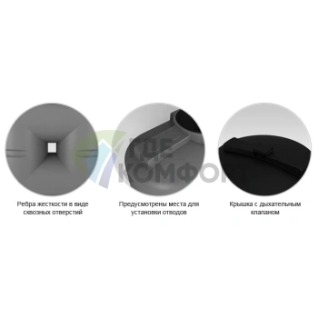 Емкость Экопром S 1000 литров oil для топлива - фото 2