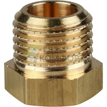 Заглушка STOUT НР 1/4 наружная резьба латунная - фото 3
