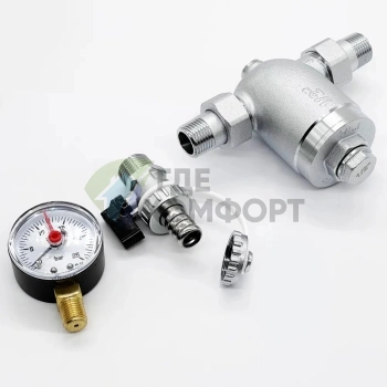 Фильтр Zeissler 100 мкм, с манометром, ZSf.302.0104N 1/2