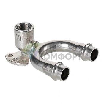 Пресс-водорозетка проходная мм х из нержавеющей стали VTi.954.DI.150415 VALTEC (ВАЛТЕК) - фото 1