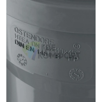 Тройник канализационный HTEA 110х110/45° Ostendorf - фото 3