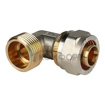 Stout Угольник-переходник с наружной резьбой 1x26 для металлопластиковых труб винтовой - фото 1