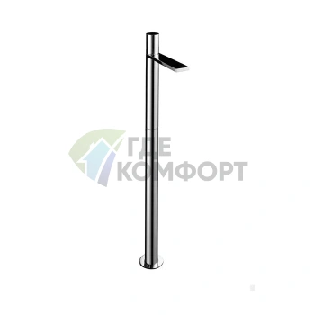 Напольный смеситель для раковины Fantini Milano без донного клапана, матовая натуральная сталь (31 93 3036B) - фото 1