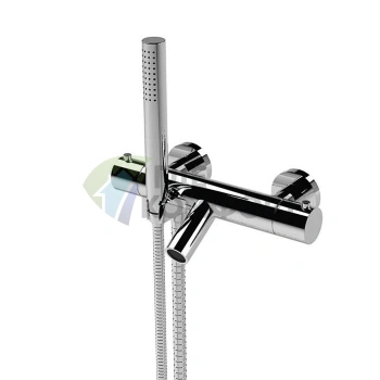 Термостатический смеситель для ванны Stella Bamboo с ручным душем, хром (UN 02101 CR00) - фото 1