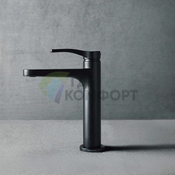 Смеситель для раковины Fantini AL/23 чёрный матовый без донного клапана (26 13 B004WF) - фото 1