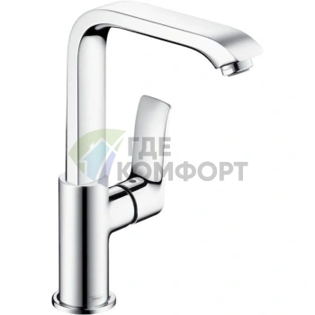 Смеситель для раковины Hansgrohe Metris 31087000: однорычажный с выдвижной лейкой - фото 1