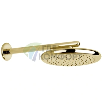 Верхний душ Gessi Goccia настенный, 306 мм, золотой (33756#080) - фото 1