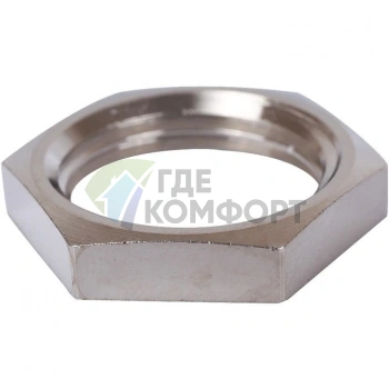 Контргайка 1/2, никелированная Stout - фото 1